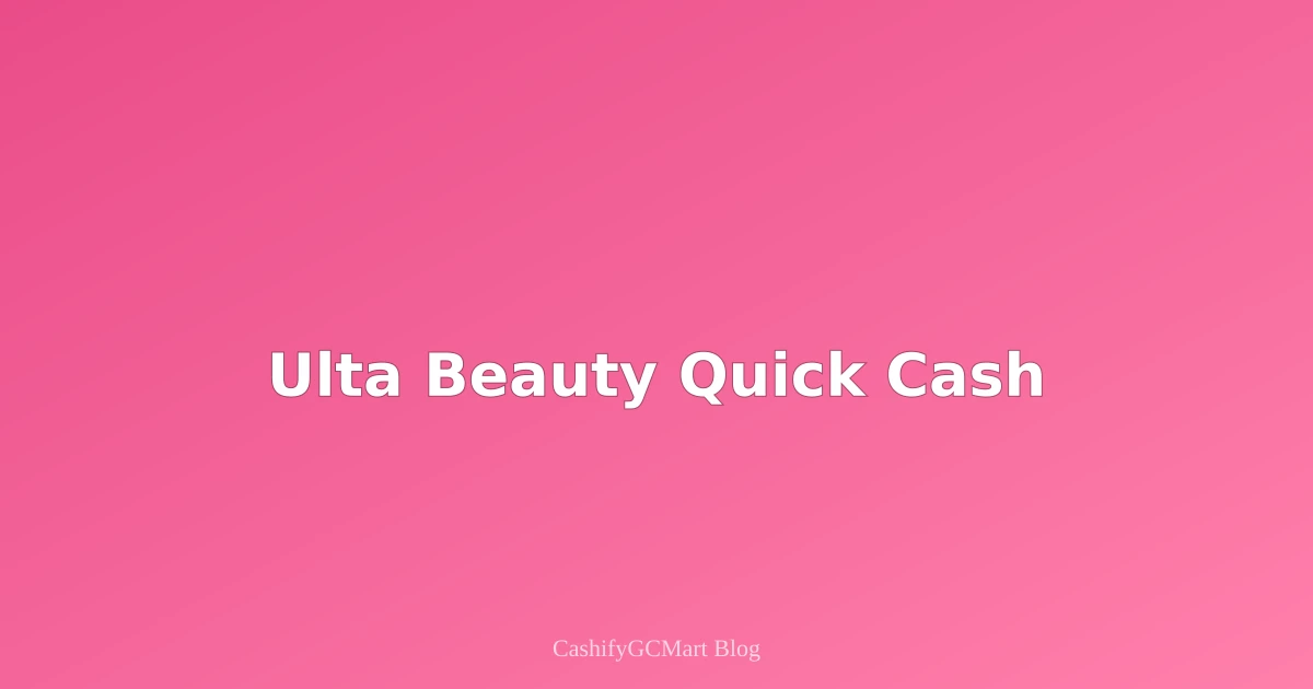 Sell Ulta Gift Cards for Cash — Beauty Rewards Cards